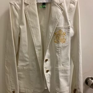 Ralph Lauren denim white jacket